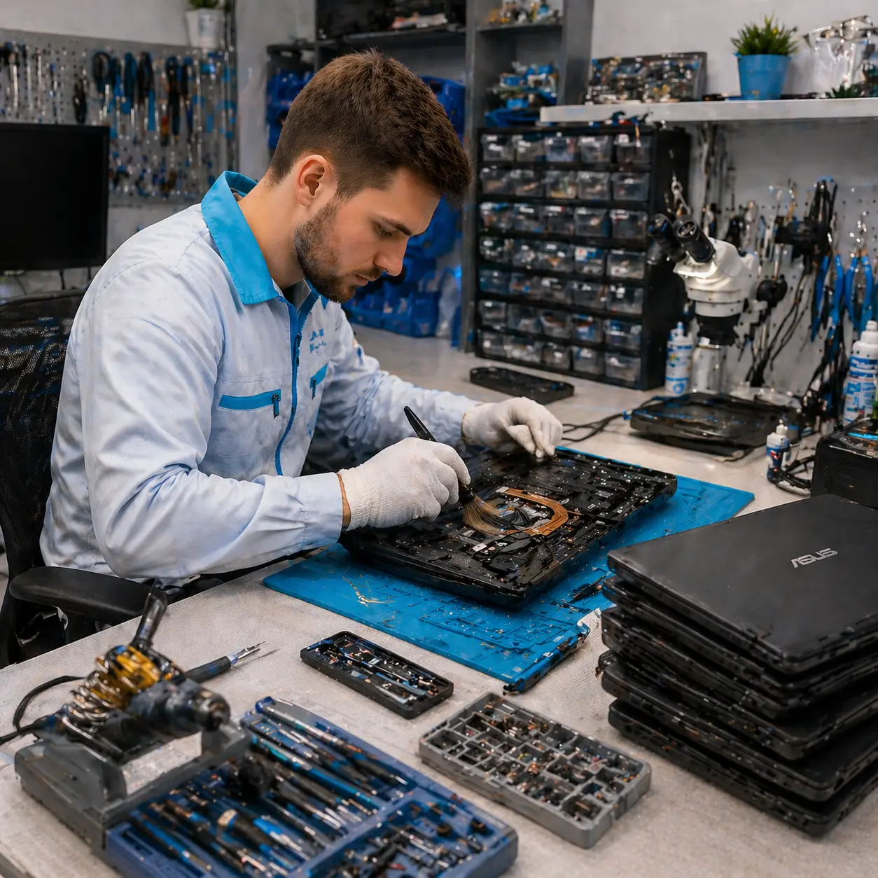 чистка ноутбука Asus в Клину