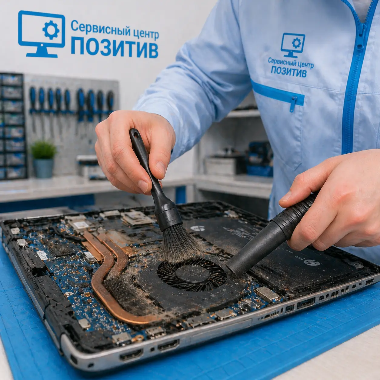 чистка ноутбука HP в Клину