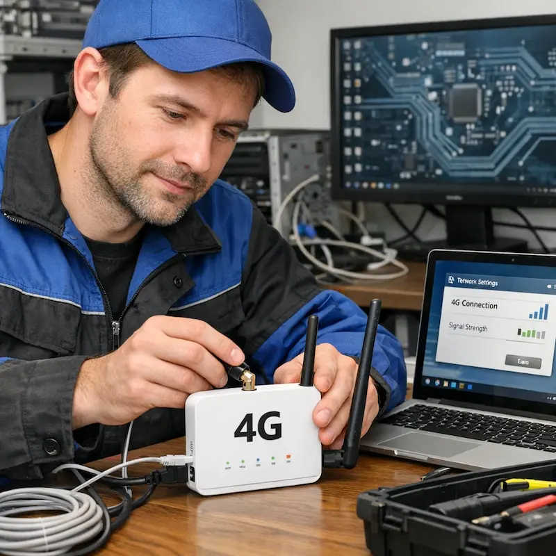 Настройка 4G модема в Клину