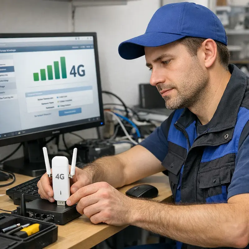 Настройка LTE модема в Клину