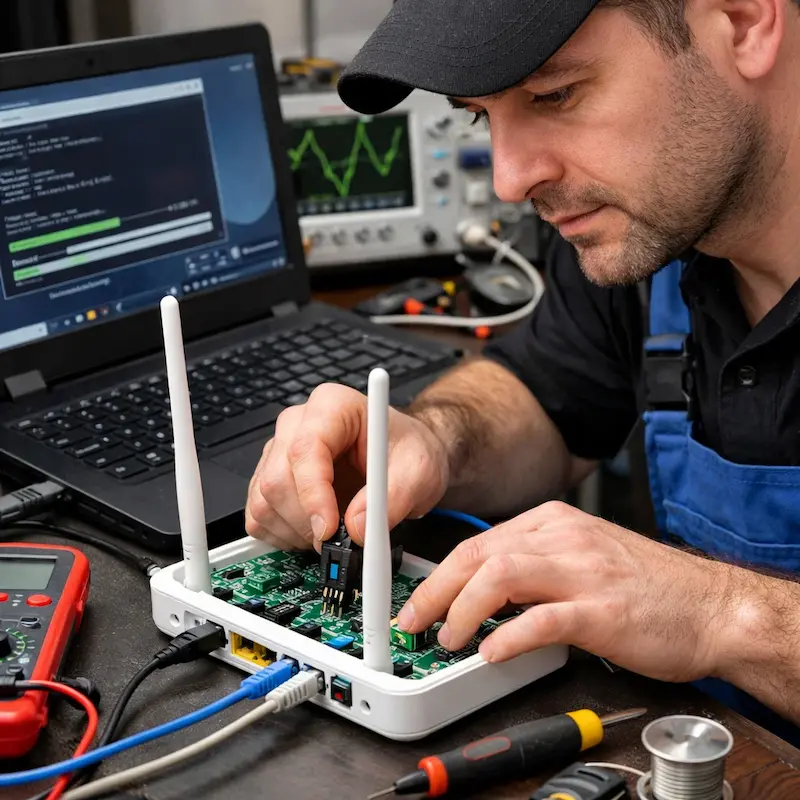 Перепрошивка WiFi роутера в Клину