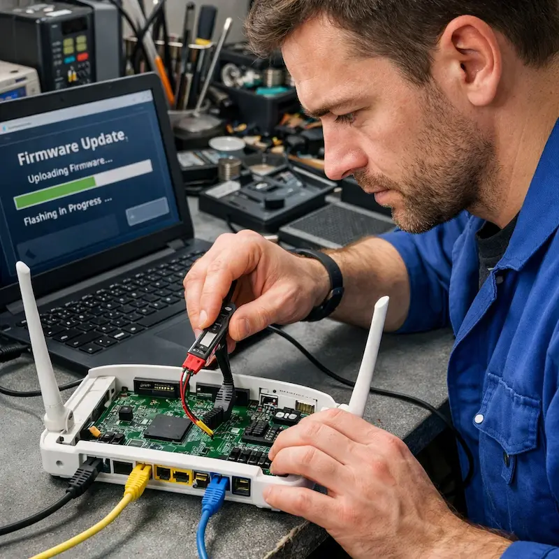 Обновление прошивки роутера в Клину