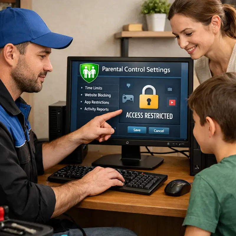 Родительский контроль на компьютере в Клину