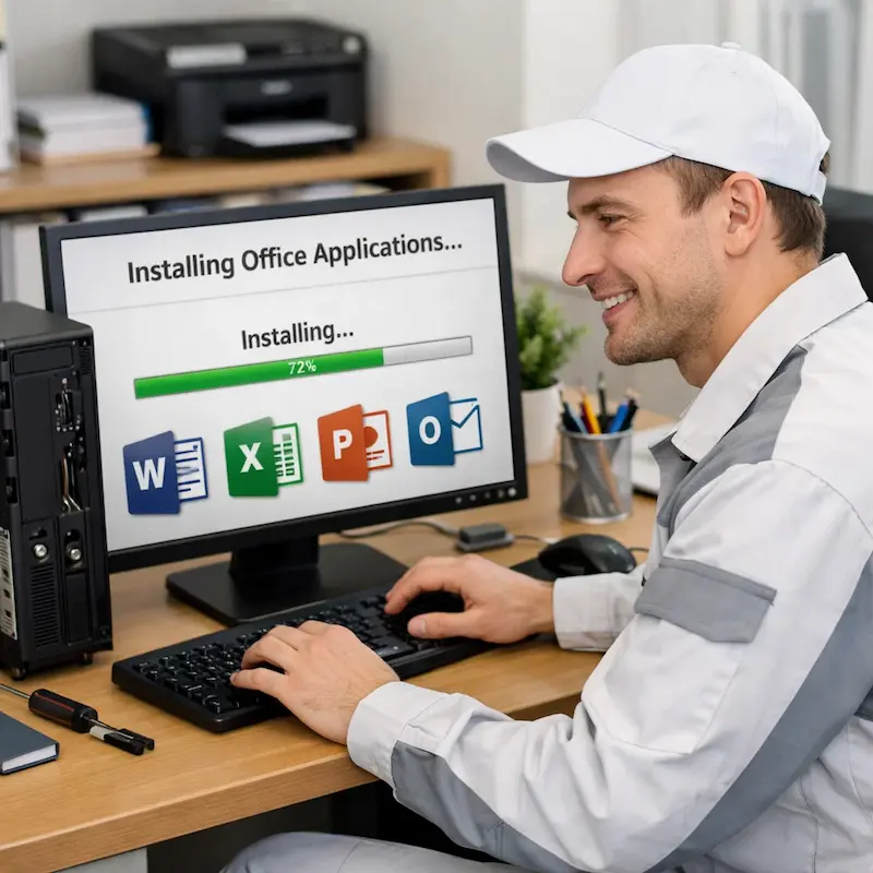 Установка и настройка программ на компьютере в Клину