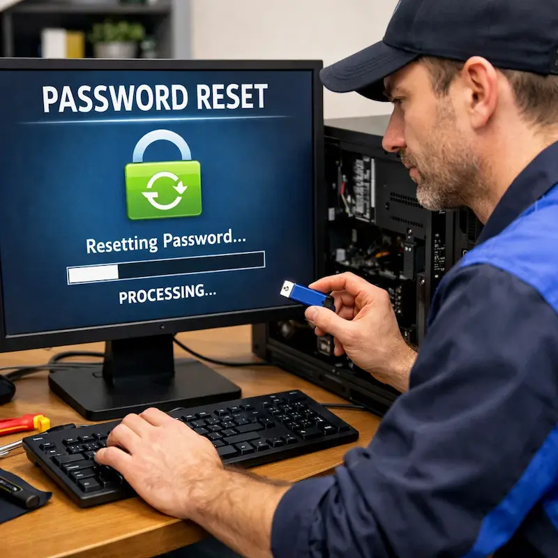 Удаление пароля на компьютере в Клину