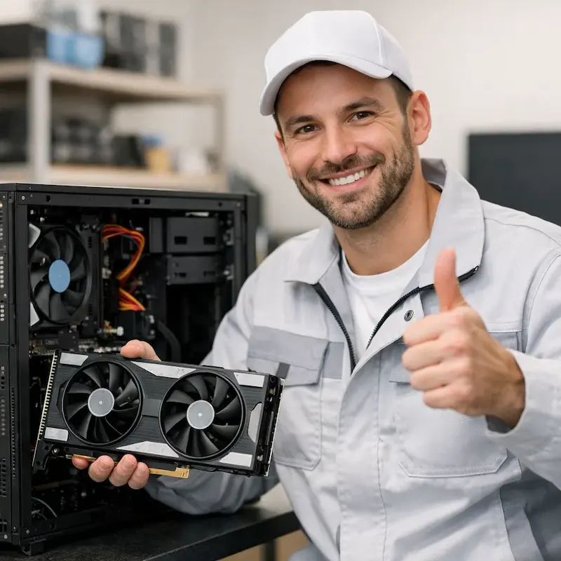 установка видеокарты на ПК в Клину