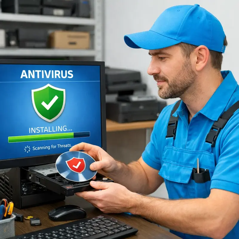 Установка антивируса в Клину на дому